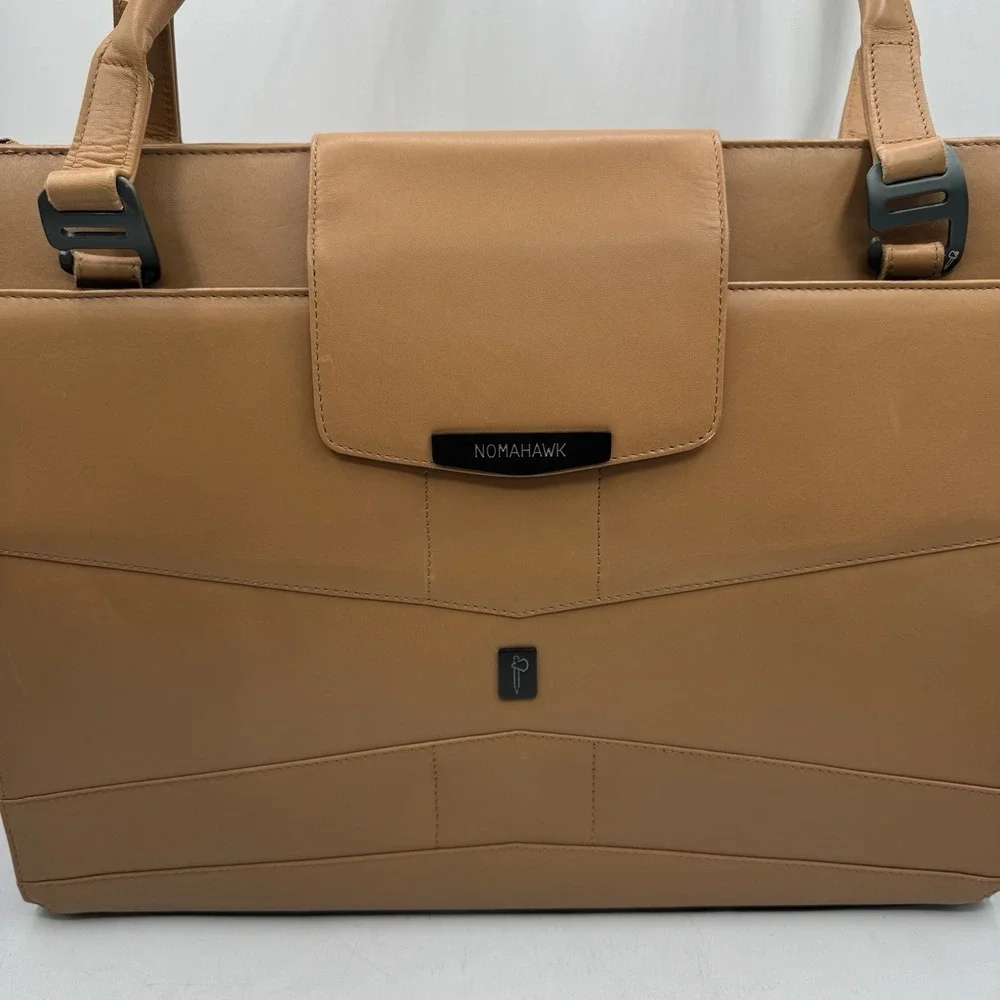 Nomahawk Urban Nomad Leather Tote Shoulder Bag Remote Laptop Platform Commuter